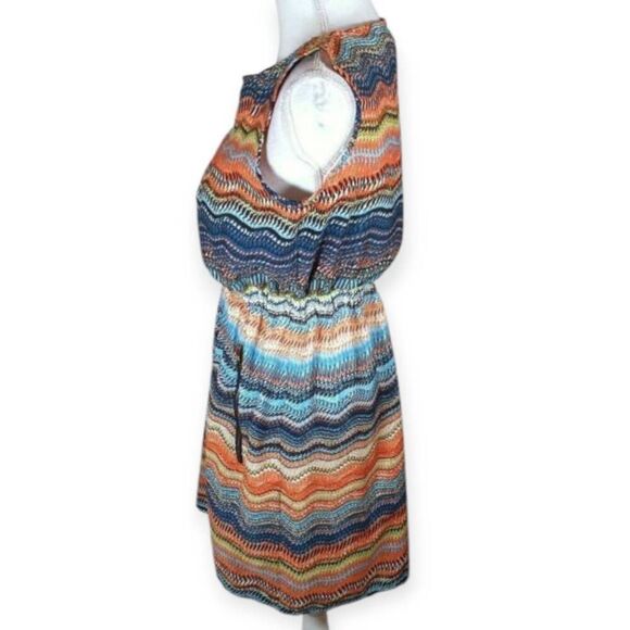 SPEED CONTROL NEW YORK BLUE, ORANGE, BLACK, & YELLOW DRESS SZ.S EUC. - Picture 6 of 9